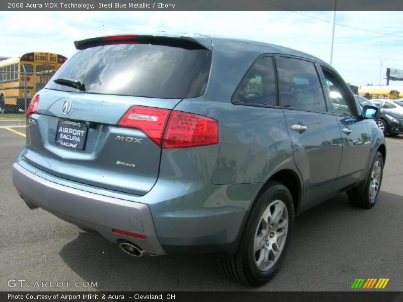 Steel Blue Metallic / Ebony 2008 Acura MDX Technology