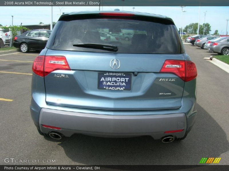 Steel Blue Metallic / Ebony 2008 Acura MDX Technology