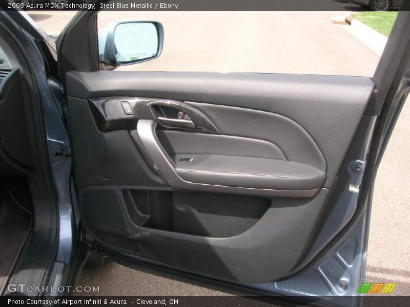 Steel Blue Metallic / Ebony 2008 Acura MDX Technology
