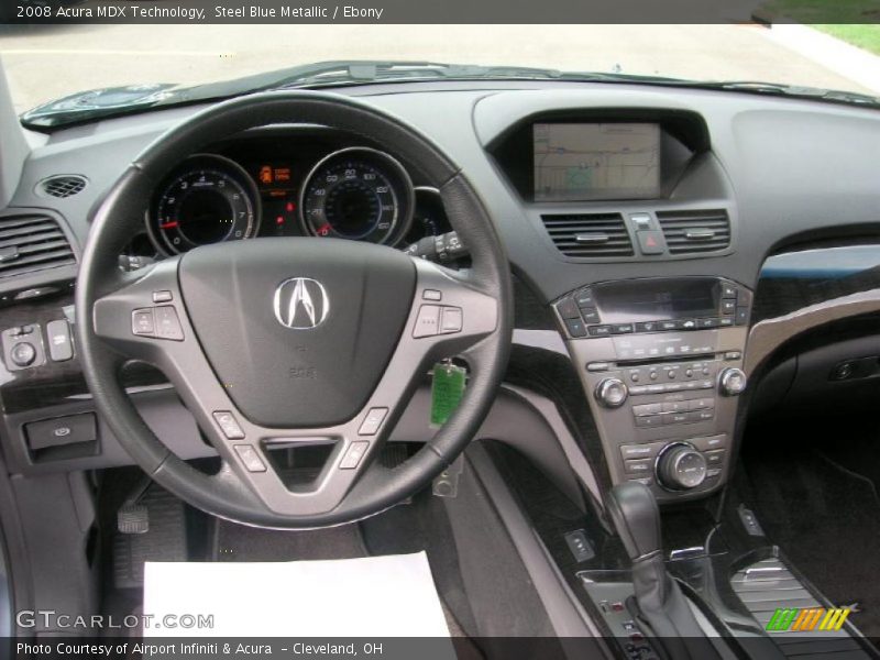 Steel Blue Metallic / Ebony 2008 Acura MDX Technology