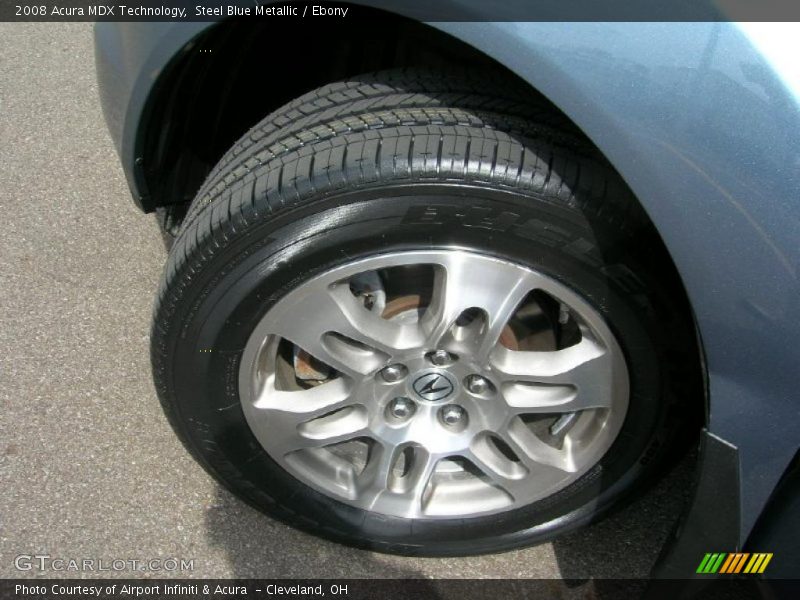 Steel Blue Metallic / Ebony 2008 Acura MDX Technology