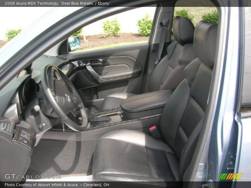 Steel Blue Metallic / Ebony 2008 Acura MDX Technology