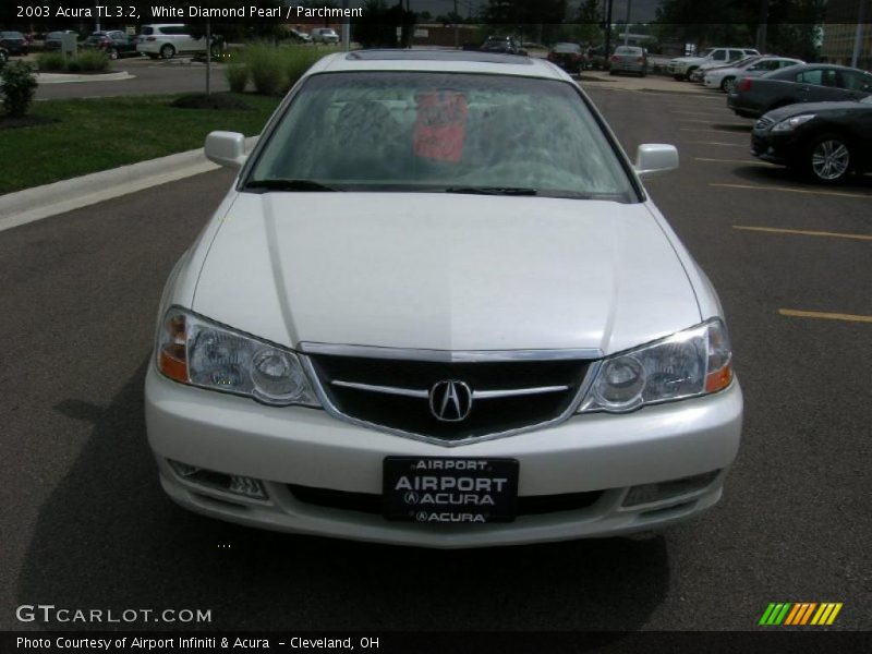 White Diamond Pearl / Parchment 2003 Acura TL 3.2