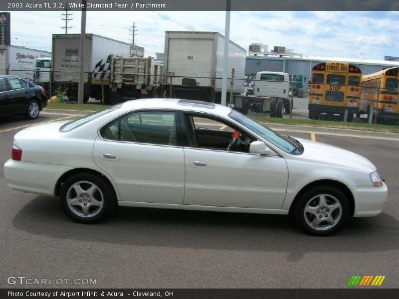 White Diamond Pearl / Parchment 2003 Acura TL 3.2