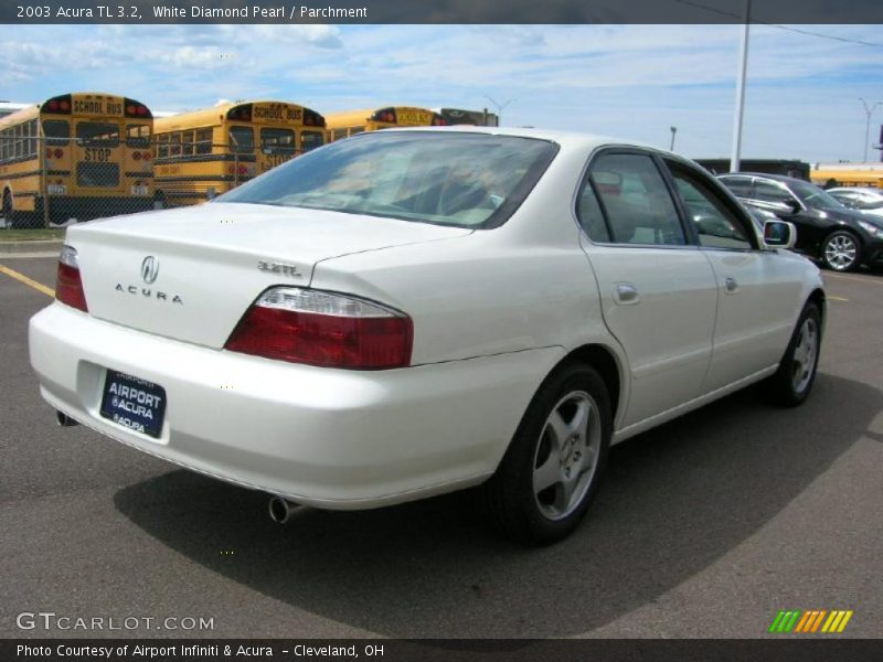 White Diamond Pearl / Parchment 2003 Acura TL 3.2