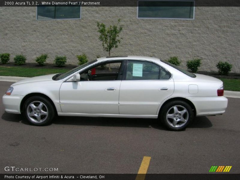 White Diamond Pearl / Parchment 2003 Acura TL 3.2