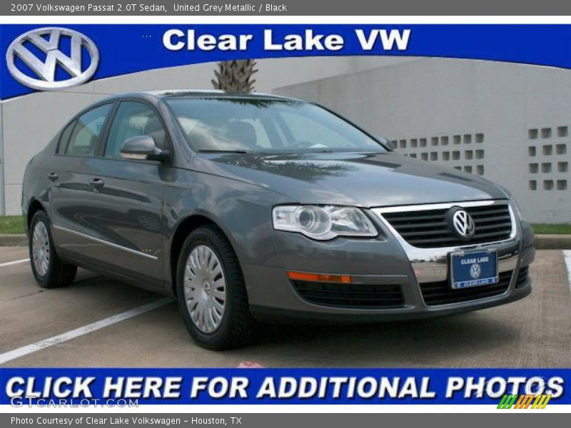 United Grey Metallic / Black 2007 Volkswagen Passat 2.0T Sedan
