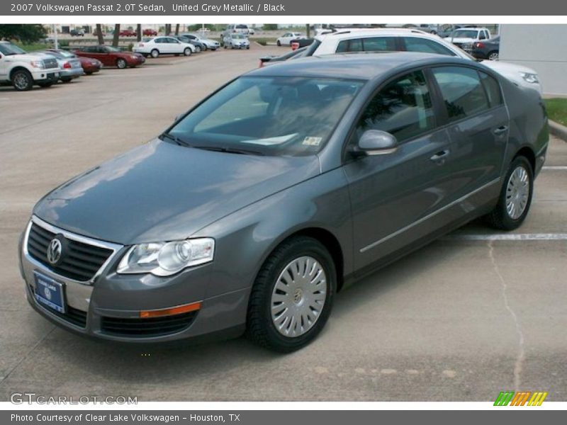 United Grey Metallic / Black 2007 Volkswagen Passat 2.0T Sedan
