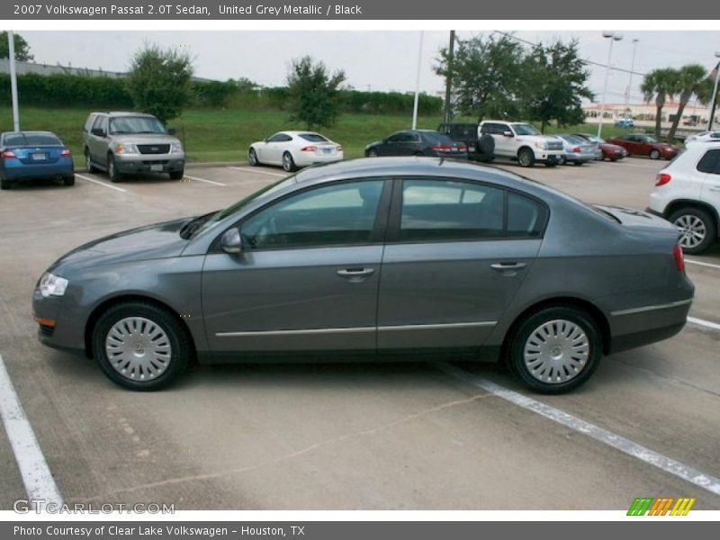 United Grey Metallic / Black 2007 Volkswagen Passat 2.0T Sedan