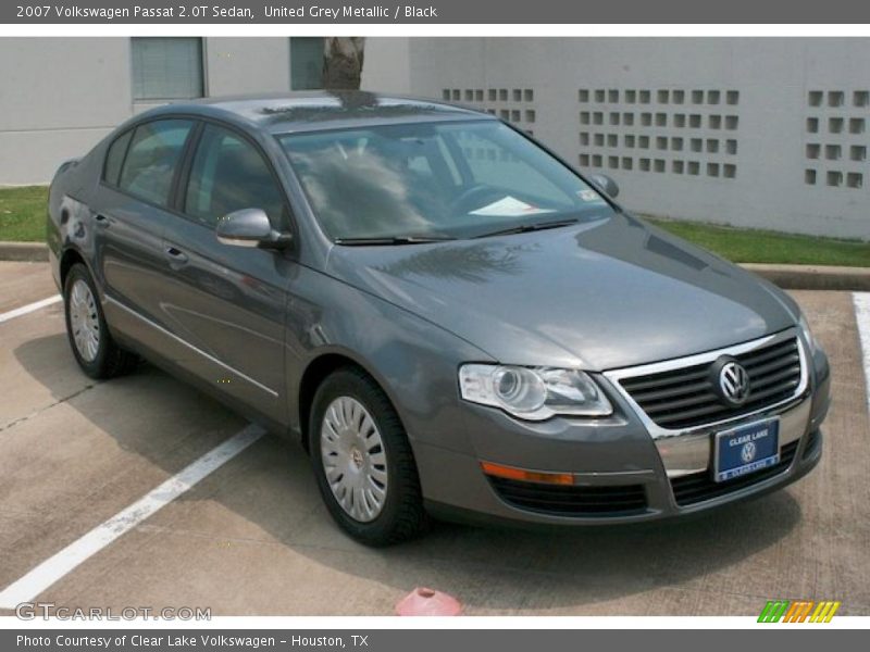 United Grey Metallic / Black 2007 Volkswagen Passat 2.0T Sedan