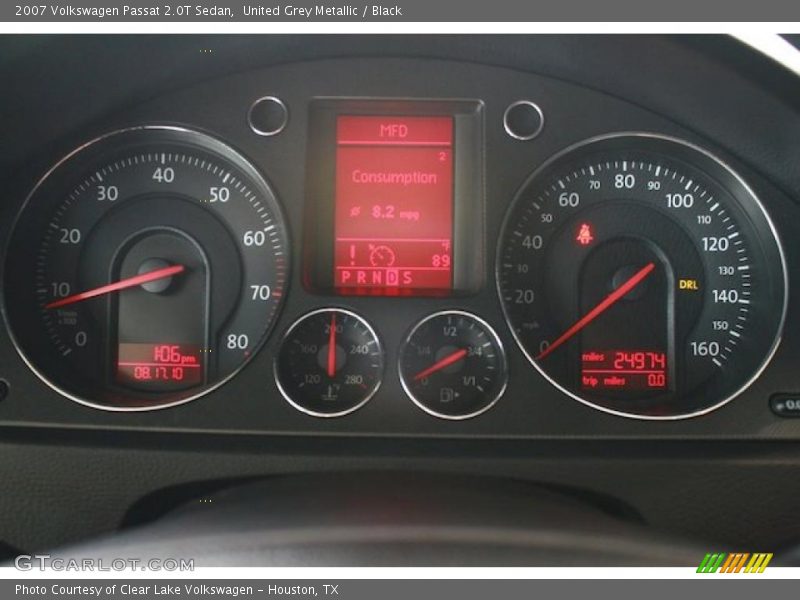 United Grey Metallic / Black 2007 Volkswagen Passat 2.0T Sedan
