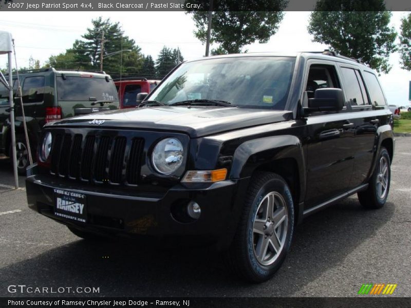 Black Clearcoat / Pastel Slate Gray 2007 Jeep Patriot Sport 4x4