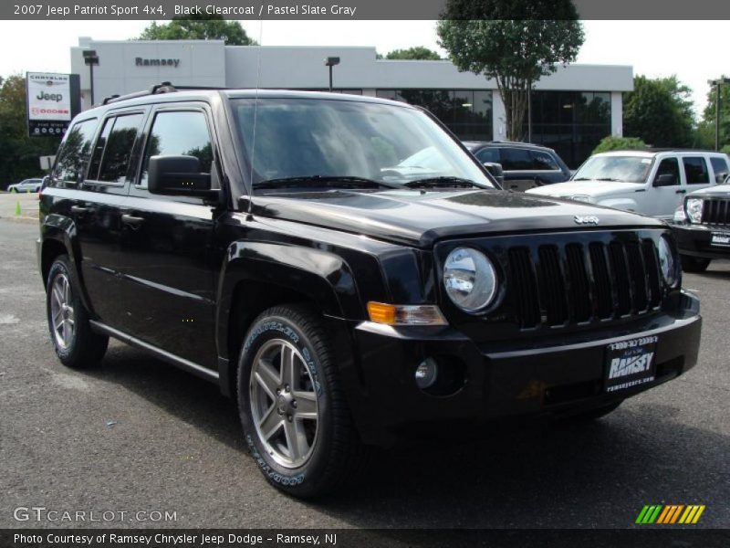 Black Clearcoat / Pastel Slate Gray 2007 Jeep Patriot Sport 4x4
