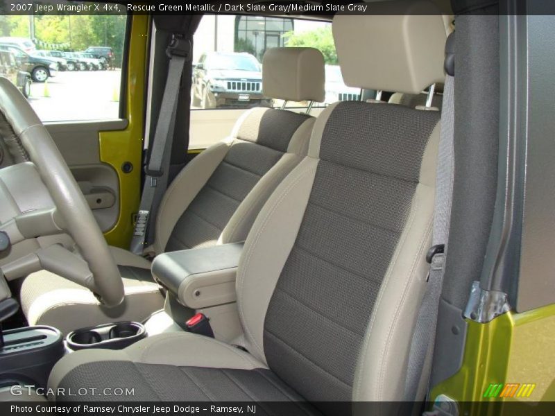 Rescue Green Metallic / Dark Slate Gray/Medium Slate Gray 2007 Jeep Wrangler X 4x4