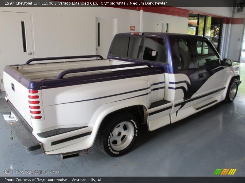 Olympic White / Medium Dark Pewter 1997 Chevrolet C/K C1500 Silverado Extended Cab