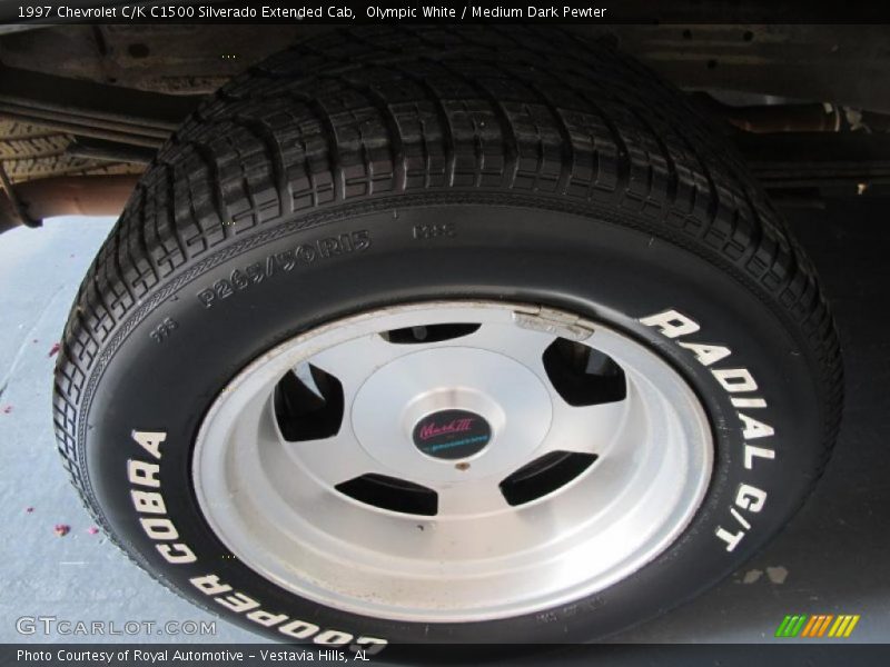 Olympic White / Medium Dark Pewter 1997 Chevrolet C/K C1500 Silverado Extended Cab