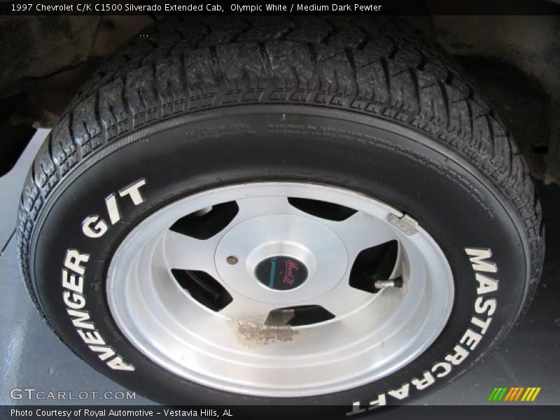Olympic White / Medium Dark Pewter 1997 Chevrolet C/K C1500 Silverado Extended Cab