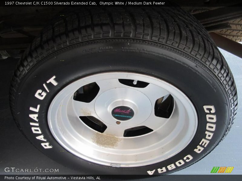 Olympic White / Medium Dark Pewter 1997 Chevrolet C/K C1500 Silverado Extended Cab