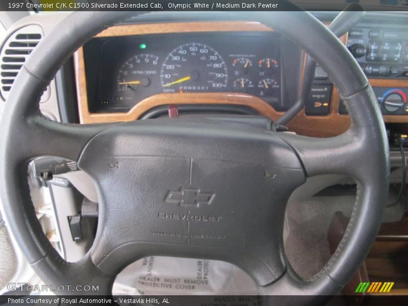 Olympic White / Medium Dark Pewter 1997 Chevrolet C/K C1500 Silverado Extended Cab