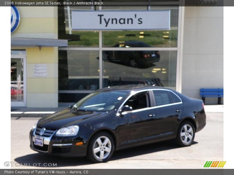 Black / Anthracite Black 2008 Volkswagen Jetta SE Sedan