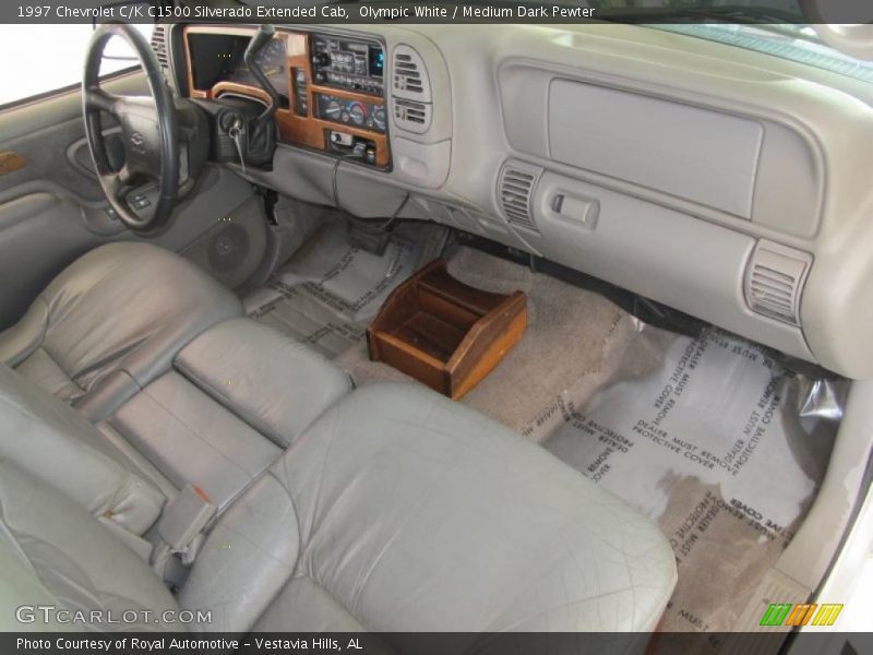 Olympic White / Medium Dark Pewter 1997 Chevrolet C/K C1500 Silverado Extended Cab