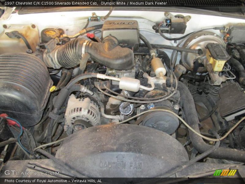 Olympic White / Medium Dark Pewter 1997 Chevrolet C/K C1500 Silverado Extended Cab
