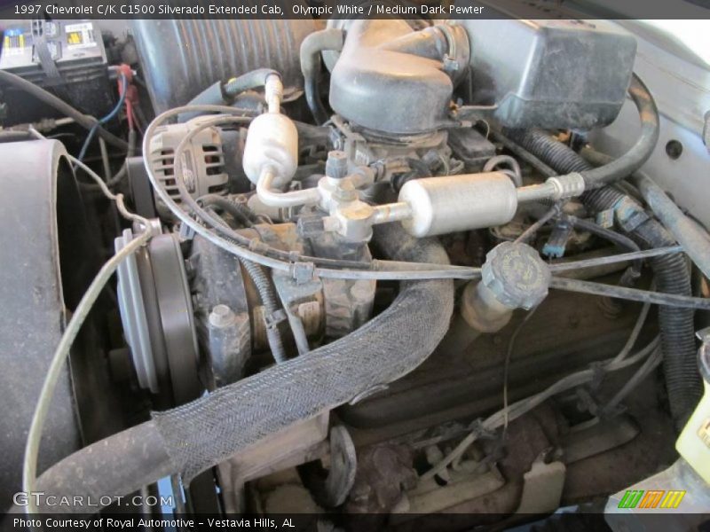 Olympic White / Medium Dark Pewter 1997 Chevrolet C/K C1500 Silverado Extended Cab