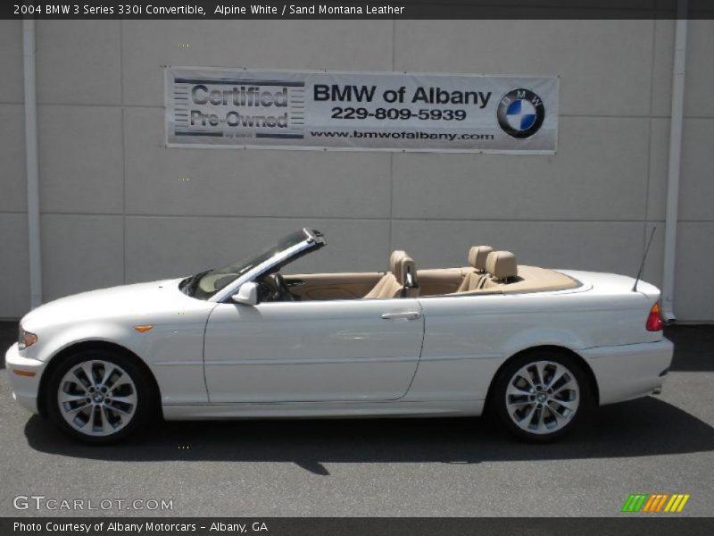 Alpine White / Sand Montana Leather 2004 BMW 3 Series 330i Convertible
