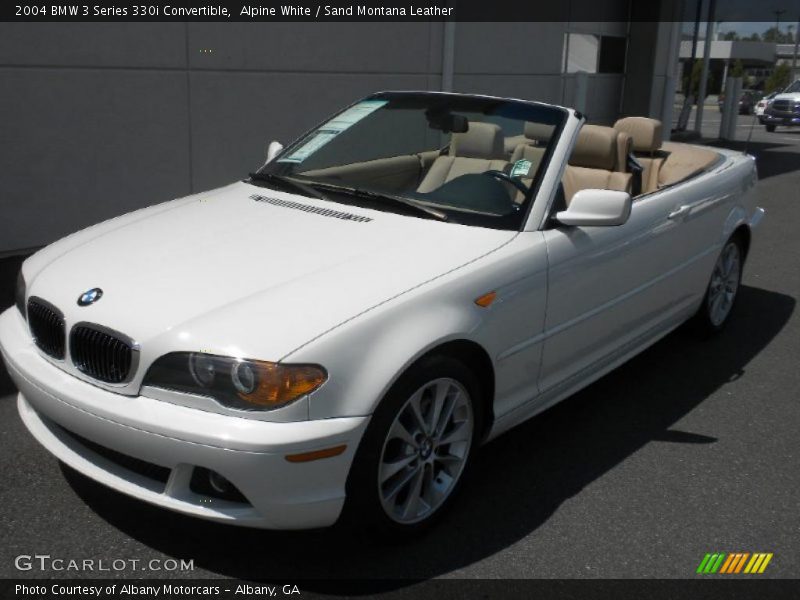 Alpine White / Sand Montana Leather 2004 BMW 3 Series 330i Convertible