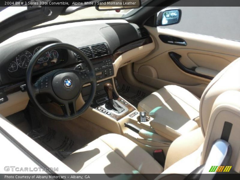 Alpine White / Sand Montana Leather 2004 BMW 3 Series 330i Convertible