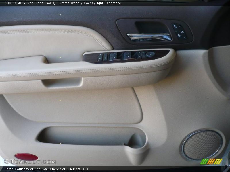 Summit White / Cocoa/Light Cashmere 2007 GMC Yukon Denali AWD