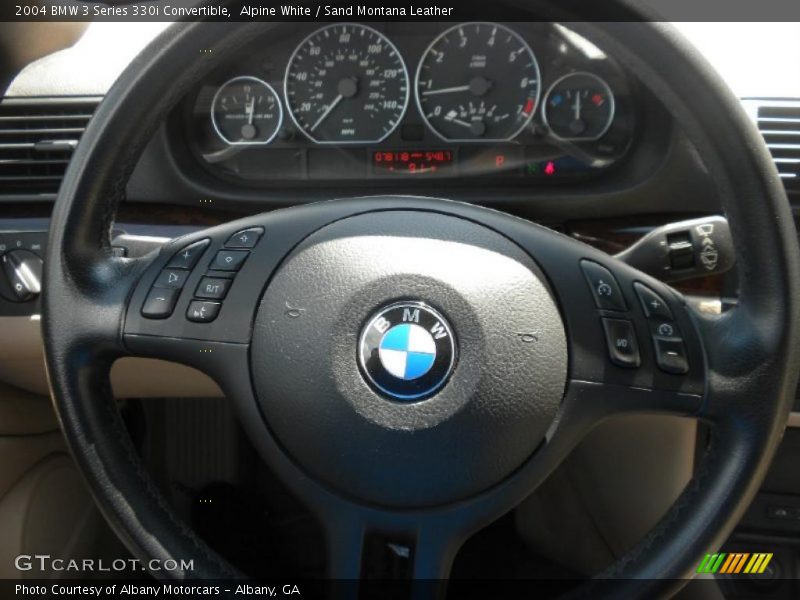 Alpine White / Sand Montana Leather 2004 BMW 3 Series 330i Convertible