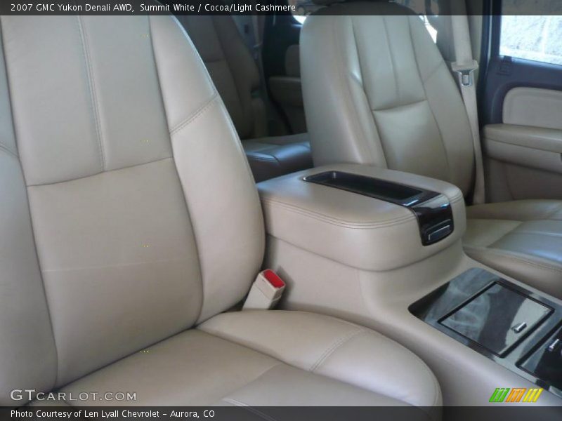 Summit White / Cocoa/Light Cashmere 2007 GMC Yukon Denali AWD