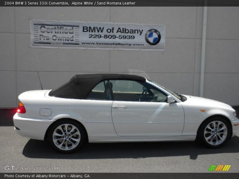 Alpine White / Sand Montana Leather 2004 BMW 3 Series 330i Convertible