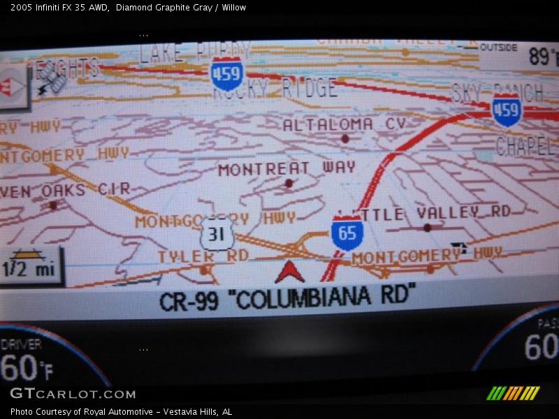 Diamond Graphite Gray / Willow 2005 Infiniti FX 35 AWD
