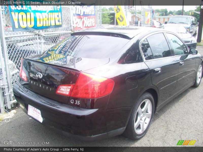 Black Obsidian / Graphite 2003 Infiniti G 35 Sedan