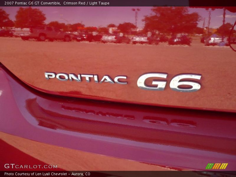 Crimson Red / Light Taupe 2007 Pontiac G6 GT Convertible