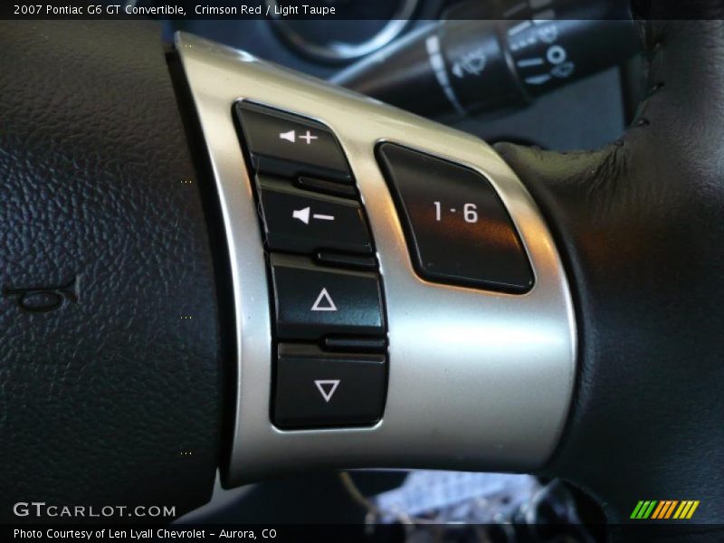 Crimson Red / Light Taupe 2007 Pontiac G6 GT Convertible