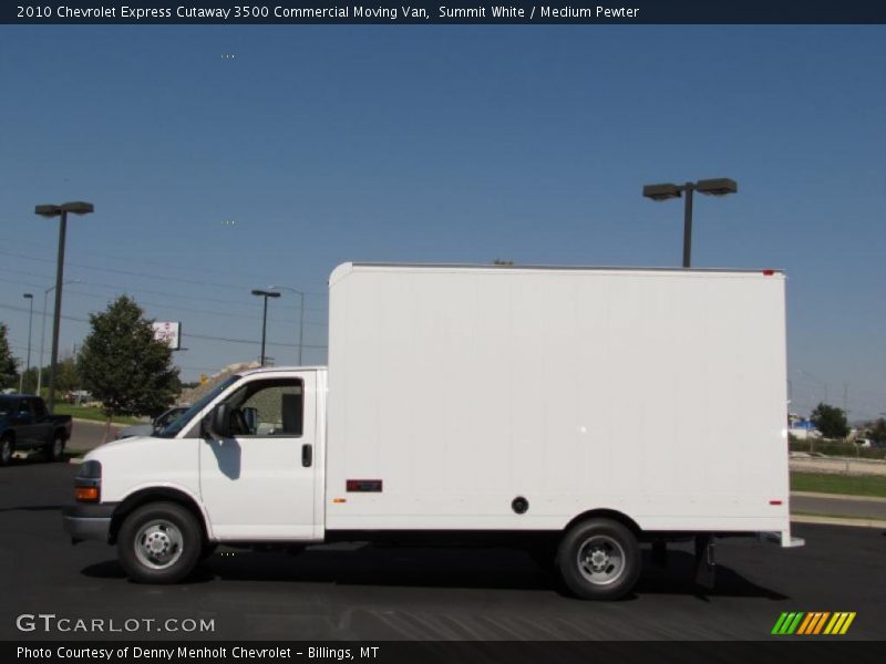 Summit White / Medium Pewter 2010 Chevrolet Express Cutaway 3500 Commercial Moving Van