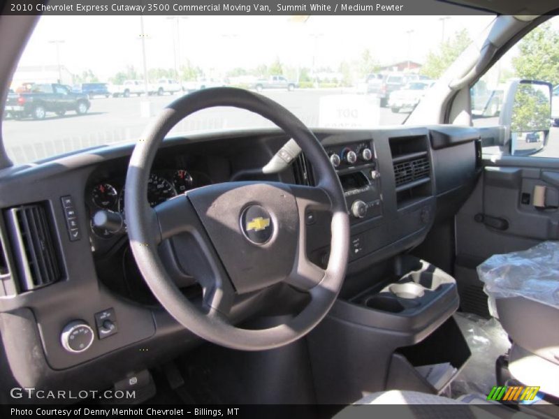 Summit White / Medium Pewter 2010 Chevrolet Express Cutaway 3500 Commercial Moving Van