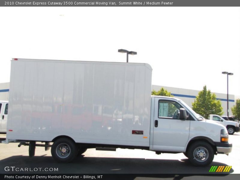 Summit White / Medium Pewter 2010 Chevrolet Express Cutaway 3500 Commercial Moving Van