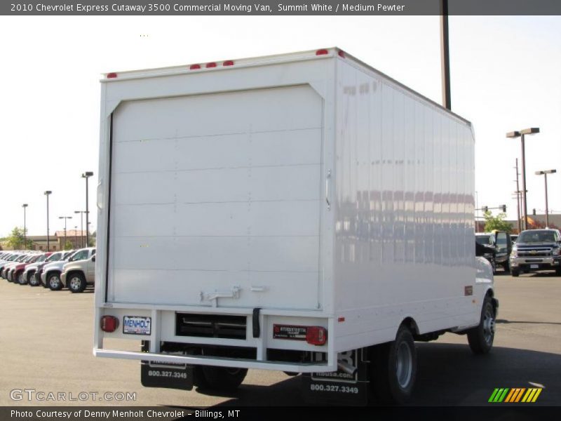 Summit White / Medium Pewter 2010 Chevrolet Express Cutaway 3500 Commercial Moving Van