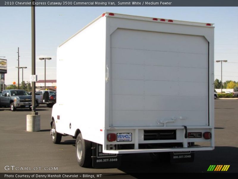 Summit White / Medium Pewter 2010 Chevrolet Express Cutaway 3500 Commercial Moving Van
