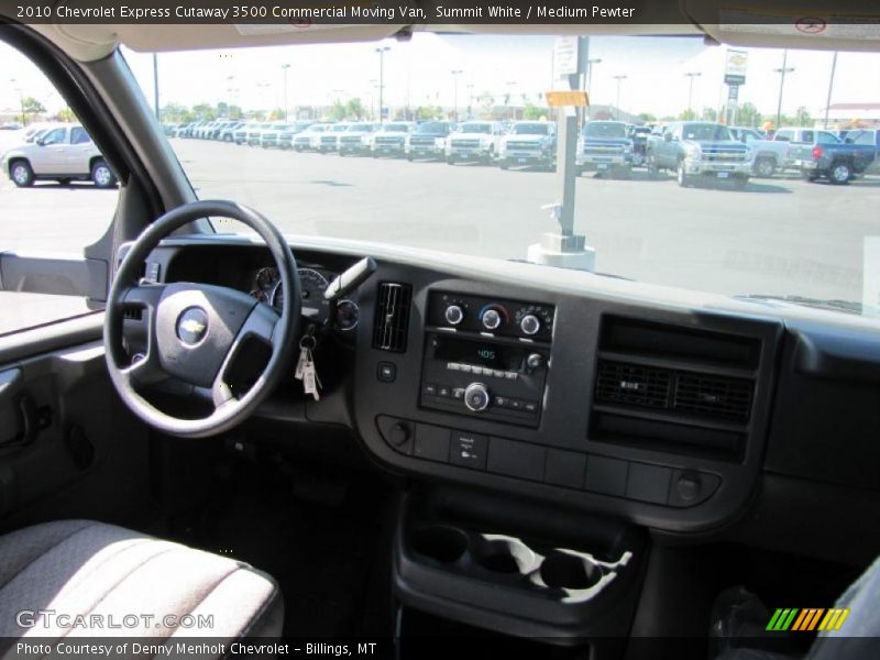 Summit White / Medium Pewter 2010 Chevrolet Express Cutaway 3500 Commercial Moving Van