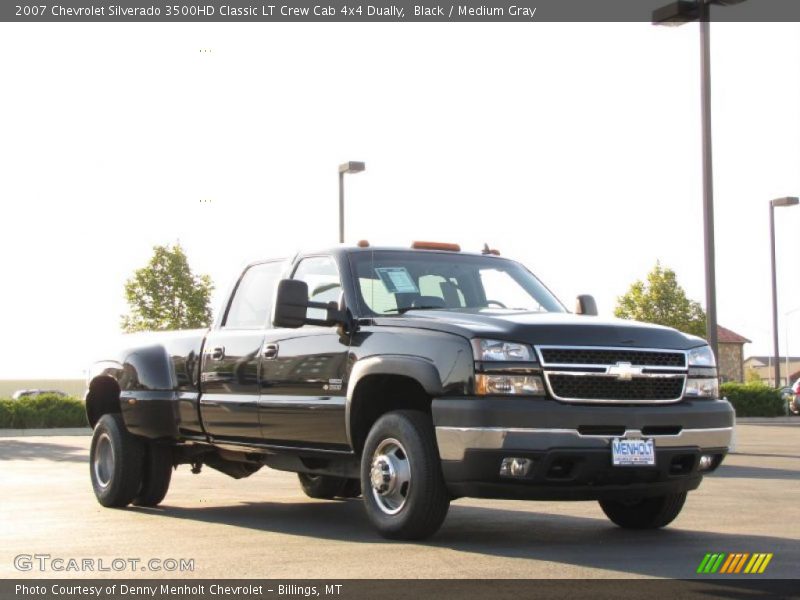Black / Medium Gray 2007 Chevrolet Silverado 3500HD Classic LT Crew Cab 4x4 Dually