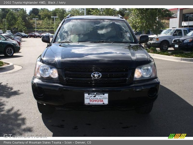 Black / Ivory 2002 Toyota Highlander 4WD