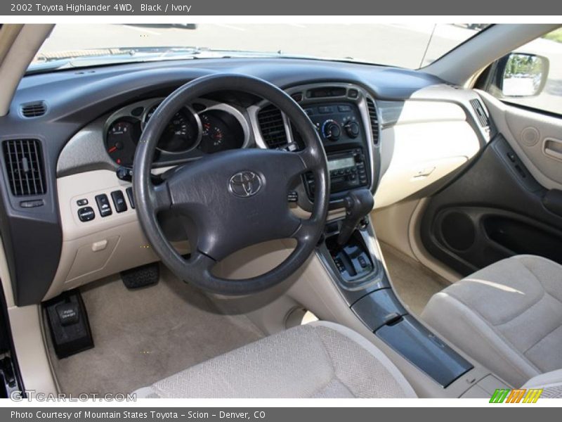 Black / Ivory 2002 Toyota Highlander 4WD