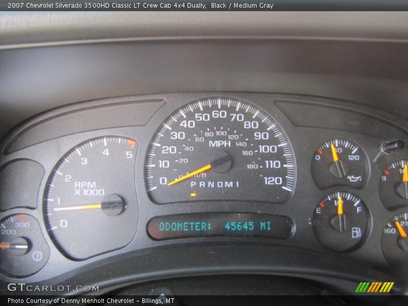 Black / Medium Gray 2007 Chevrolet Silverado 3500HD Classic LT Crew Cab 4x4 Dually