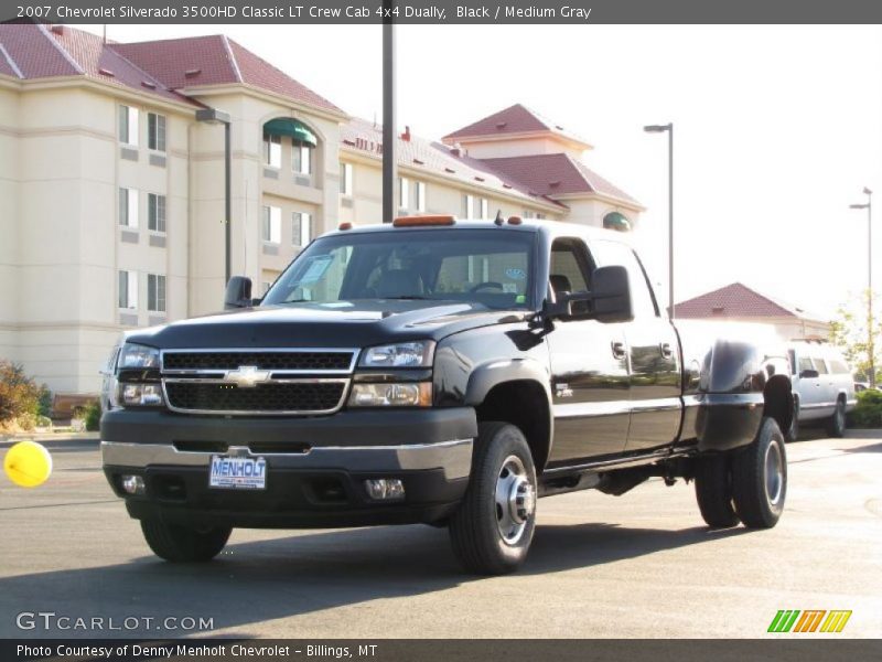 Black / Medium Gray 2007 Chevrolet Silverado 3500HD Classic LT Crew Cab 4x4 Dually
