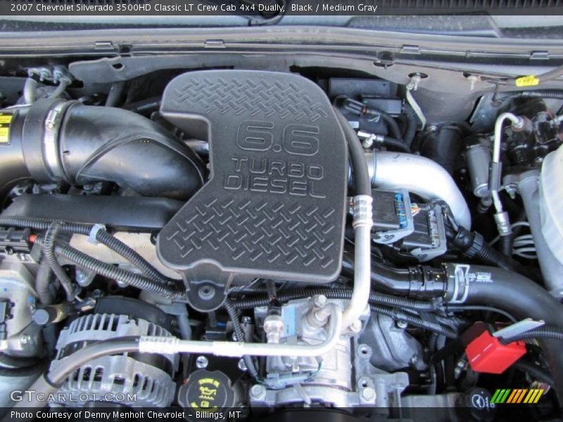 Black / Medium Gray 2007 Chevrolet Silverado 3500HD Classic LT Crew Cab 4x4 Dually